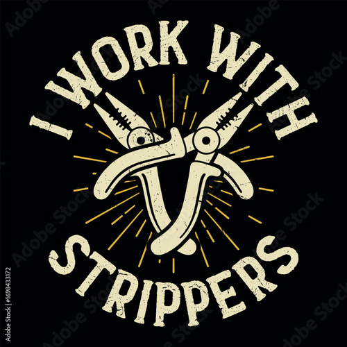 Funny Lineman Repairing Power Lines Electrician T-shirt Design