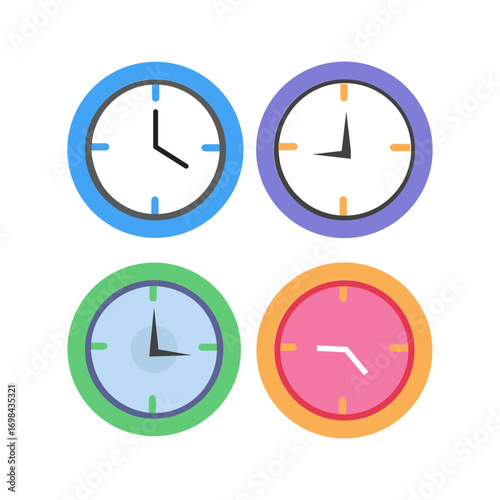 clocks basic style multiple colors