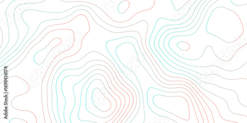 Topographic map background with geographic grid for hiking and mountain sport. luxury topographic wavy pattern and geographic grid map design. paper texture Imitation of a geographical map shades.