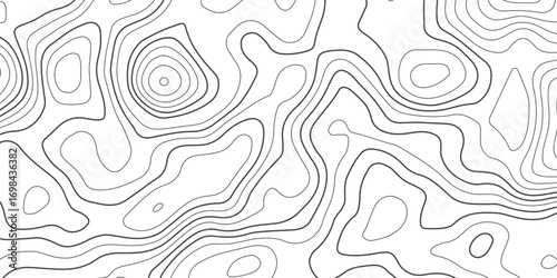 Topographic map background with geographic grid for hiking and mountain sport. luxury topographic wavy pattern and geographic grid map design. paper texture Imitation of a geographical map shades.