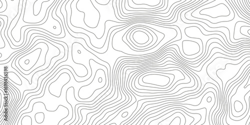 Topographic map background with geographic grid for hiking and mountain sport. luxury topographic wavy pattern and geographic grid map design. paper texture Imitation of a geographical map shades.