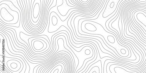 Topographic map background with geographic grid for hiking and mountain sport. luxury topographic wavy pattern and geographic grid map design. paper texture Imitation of a geographical map shades.