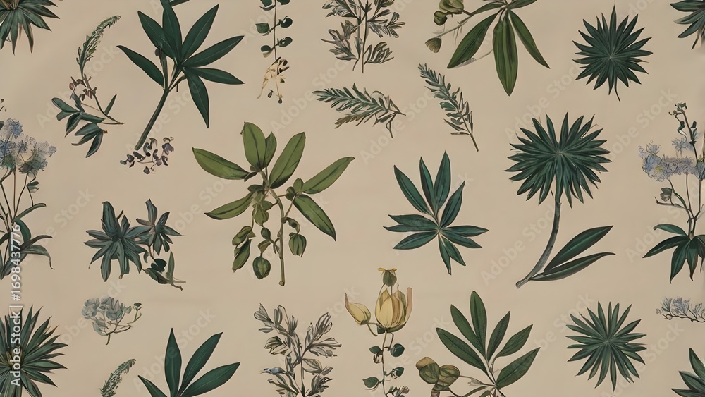 seamless background with leaves seamless background with leaves