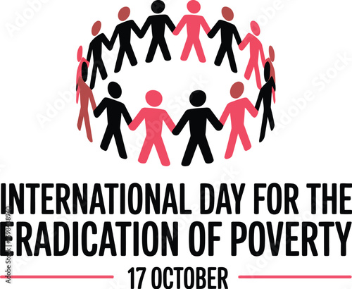 Diverse group of people holding hands in unity to combat global poverty and inequality.