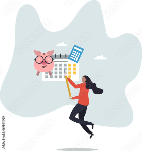 Monthly cost or budget, expense to pay bill, mortgage or debt, plan for savings or investment, money management or credit card payment,about a man and his life.