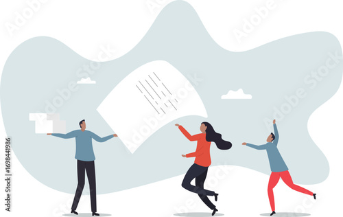 Work delegation, manager distribute work assignment to team member colleagues,about a man and his life.