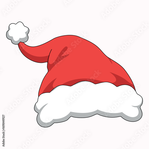 Santa Claus Hat Isolated Illustration