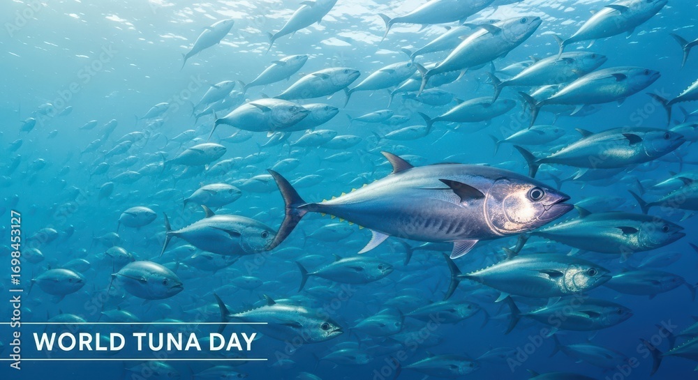 Fototapeta premium Celebrating World Tuna Day The Majestic Ocean Dweller And Its Importance