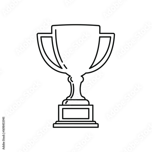 Trophy cup outline icon