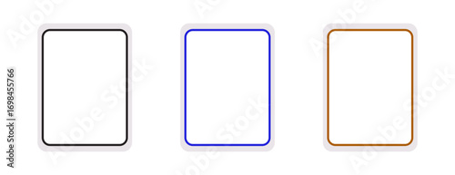 Empty Rounded Rectangle Frames, Collection of Minimalist Border frame