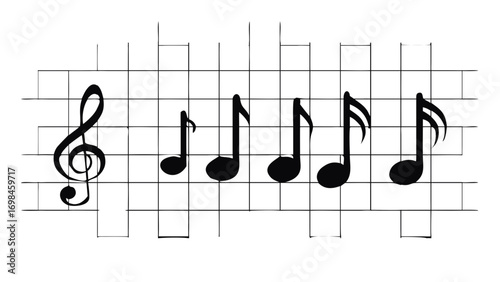 Music notes staff sheet music musical notes clef treble clef melody rhythm song composition harmony sheet 100