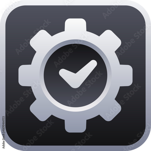 Setting Check Vector Illustration Design