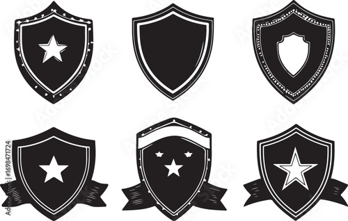 Shield Vintage Logo Silhouette Bundle