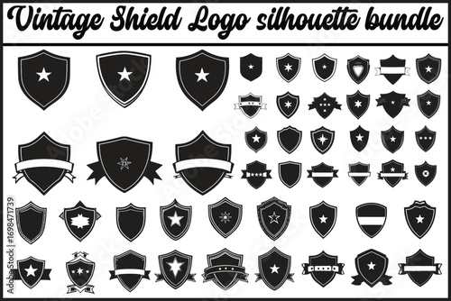 Shield Vintage Logo Silhouette Bundle