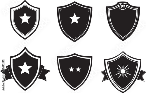 Shield Vintage Logo Silhouette Bundle