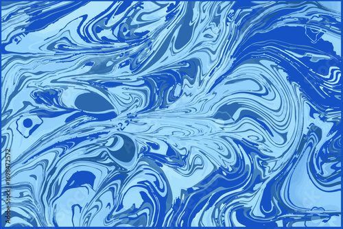 Oceanic Swirl,Fluid Dynamics,Cerulean Currents