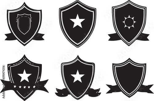 Shield Vintage Logo Silhouette Bundle