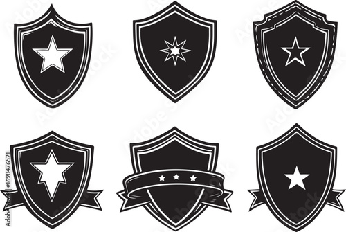 Shield Vintage Logo Silhouette Bundle