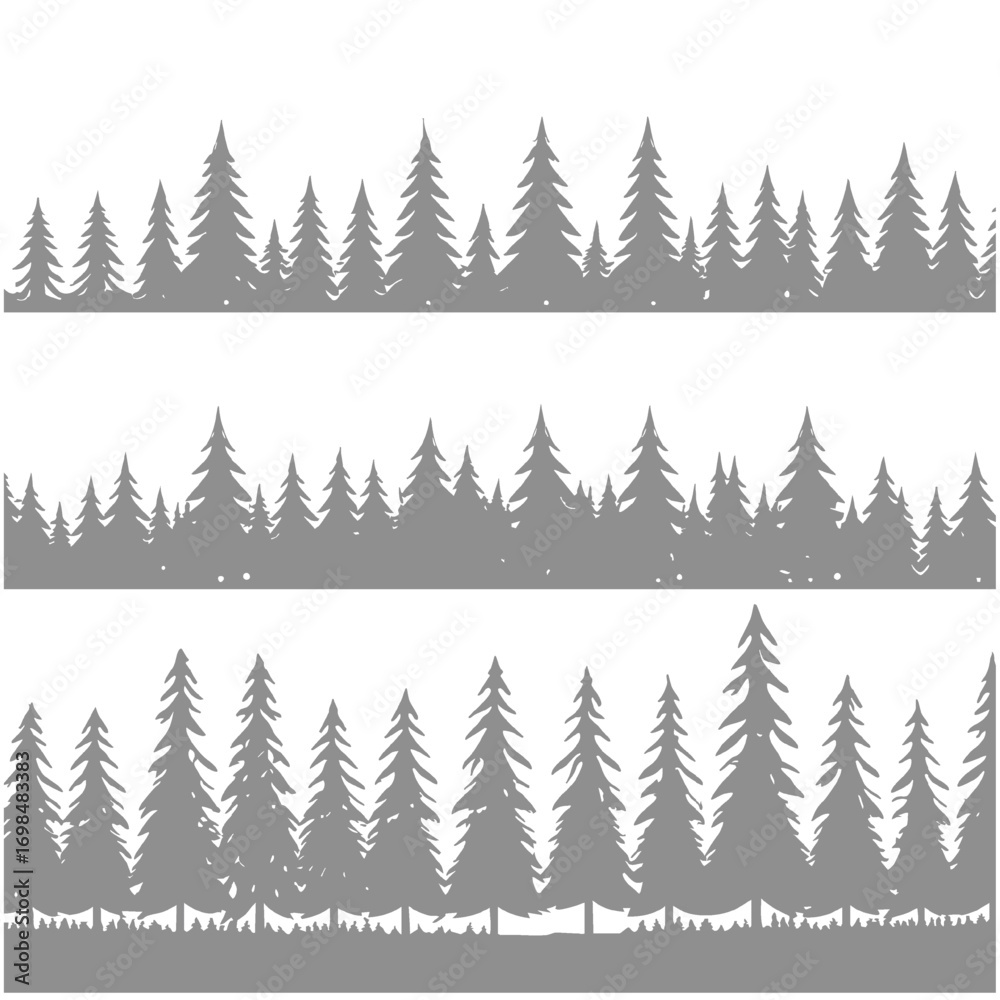 Obraz premium Pine tree design illustration