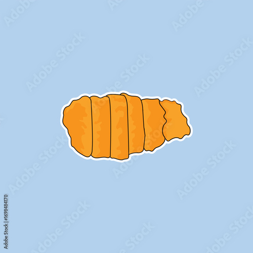 Chicken Nanban or Chicken Katsu Vector Illustration Logo