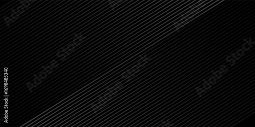 Slant line halftone gradation texture. Fading diagonal stripe gradient background. Black oblique pattern backdrop. Vanishing thin parallel line wallpaper for overlay