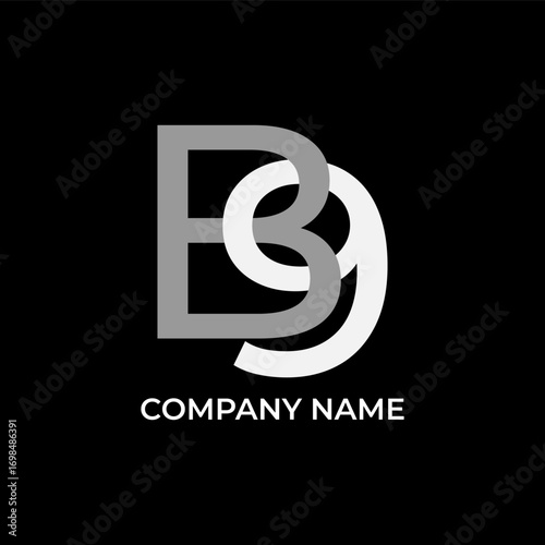 B9 log design vector