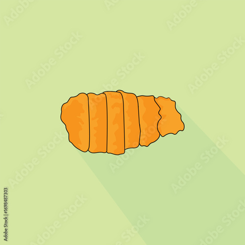 Chicken Nanban or Chicken Katsu Vector Illustration Logo
