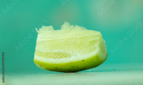 juicy green lime slice