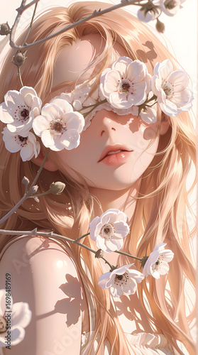 Beautiful woman character, futuristic look. abstract-looking style 