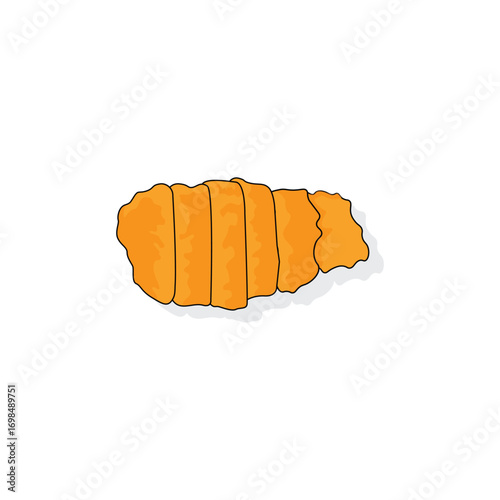 Chicken Nanban or Chicken Katsu Vector Illustration Logo