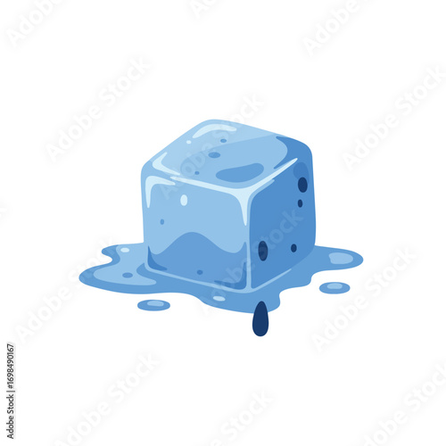 Ice cube melting