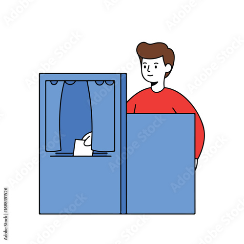 Man Voting