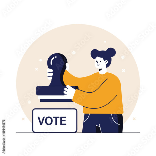 Voting booth art