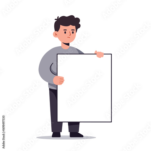 Man holding blank sign (1)