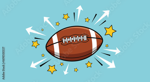 American Football Illustration.