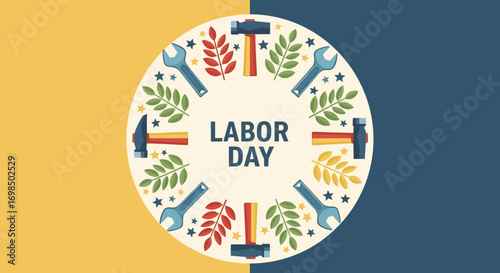 Labor Day Celebration Design.