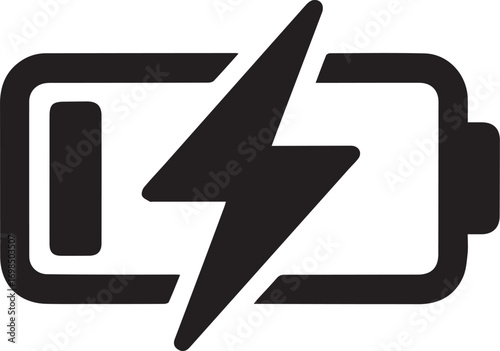 horizontal battery charging solid icon, electric power recharge and mobile device energy symbol vector on transparent background png
