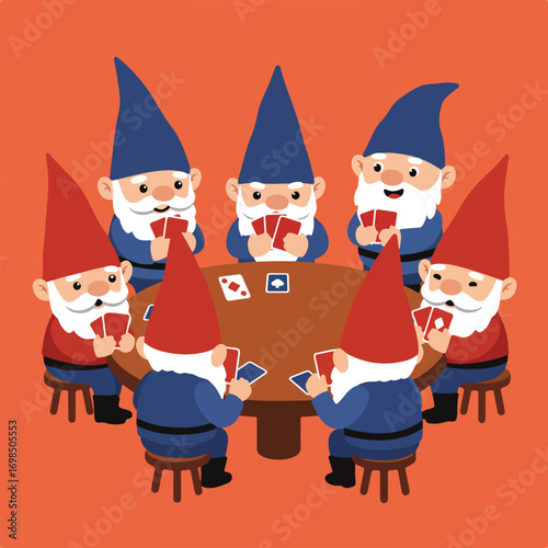 Gnomes playing cards (1)
