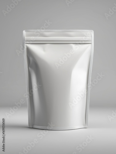 White stand up pouch doypack mockup