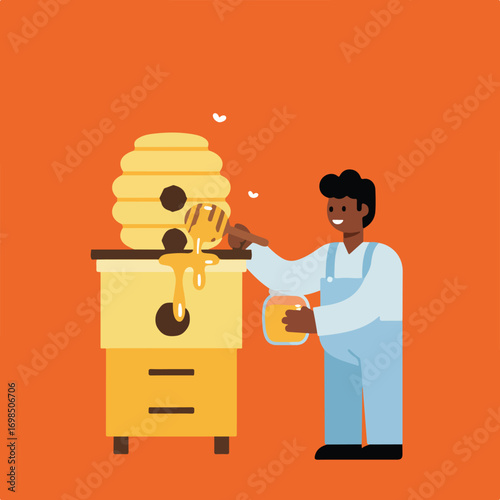 Beekeeper harvest