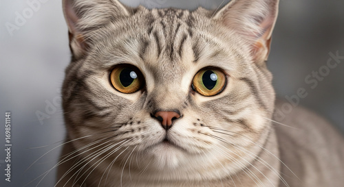 close up portrait of a cat