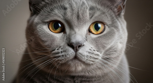 close up portrait of a cat