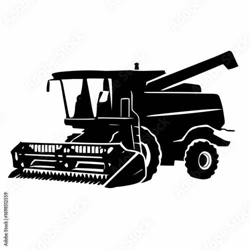 Old Truck Silhouette Vector Illustration for Construction and Transport Equipment
