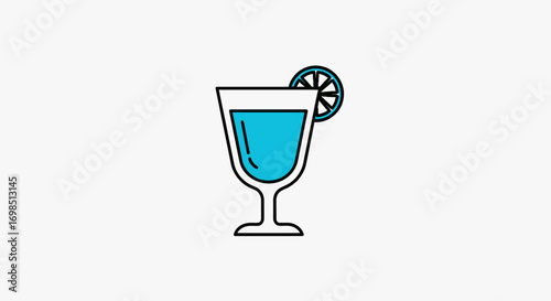 A festive illustration of assorted alcoholic drinks including glasses of champagne and wine, perfect for a party celebration
