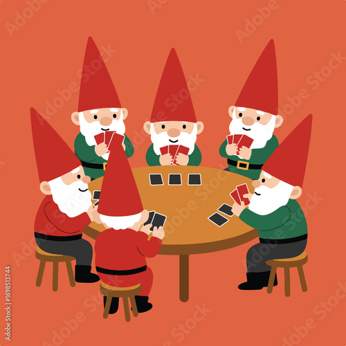 Gnomes at cards