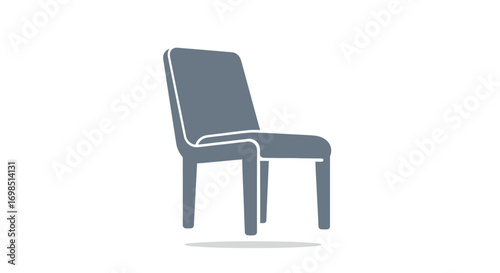 A stylish black leather office chair isolated on a white background, representing modern business interior design