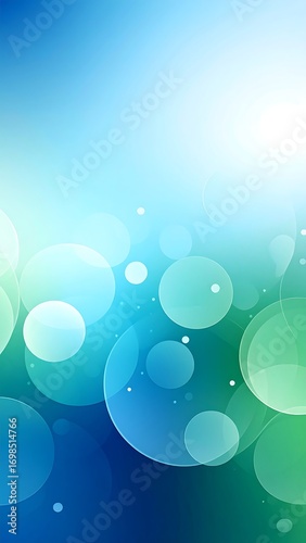 Abstract background of circles and gradients