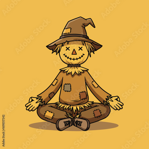 Meditating scarecrow (1)