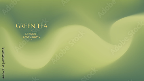 Smooth green gradient background with soft tones. Fresh, minimal, and modern design. landscape wallpaper.