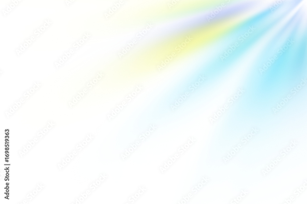 Obraz premium Bright luminous light rays emanating from upper right corner isolated on white background